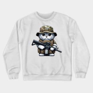 Tactical Cat Crewneck Sweatshirt